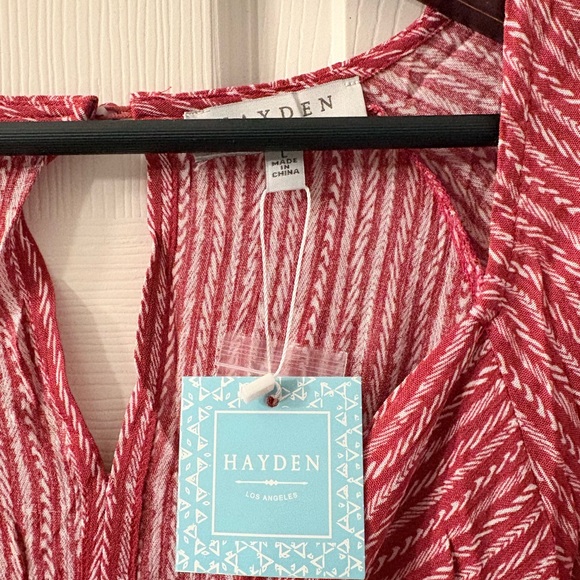 Hayden Red Patterned Dress - Picture 6 of 8